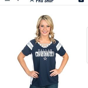 Small Dallas Cowboys Baskin Lace-up BLING Jersey